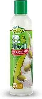 Milk Protein & Olive Oil Daily Hair Growth Lotion Repairs, Rebuilds, Moisturizes and Promotes Growth for Soft, Healthy, Manageable Hair - Sofn’Free GroHealthy - Single