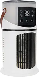 Ar Condicionado Portátil, Mini Refrigerador de Ar Evaporativo, Ventilador de Resfriamento de Ar Pessoal Com 7 Cores Leves, 6 Velocidades e Sprays de Ar Frescos Umidifico AC