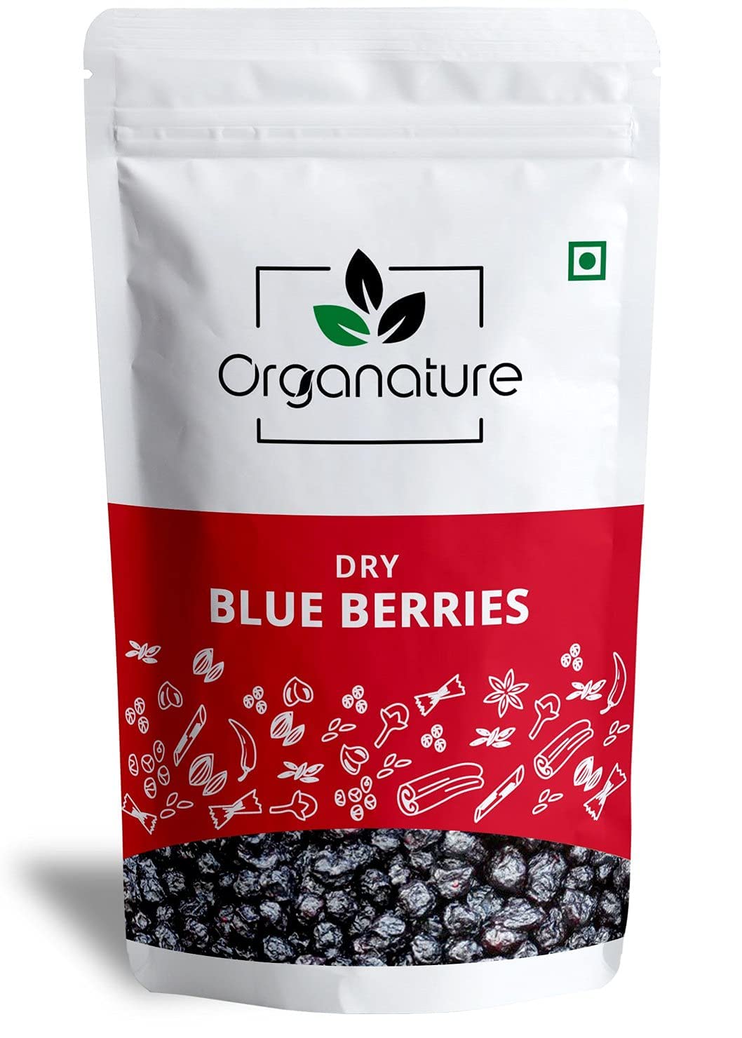 Organature Whole Dried Blueberries - Blueberry dry fruit - 100% Natural and Unsweetened - Gluten free snacks (100 Grams) (B09DVYX3TM) Amazon Price History, Amazon Price Tracker