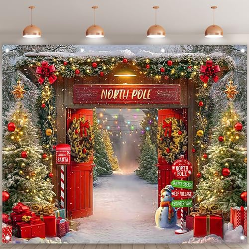 Fondo Fotográfico Tela Navidad 10x8ft Bosque Invierno miniatura 2