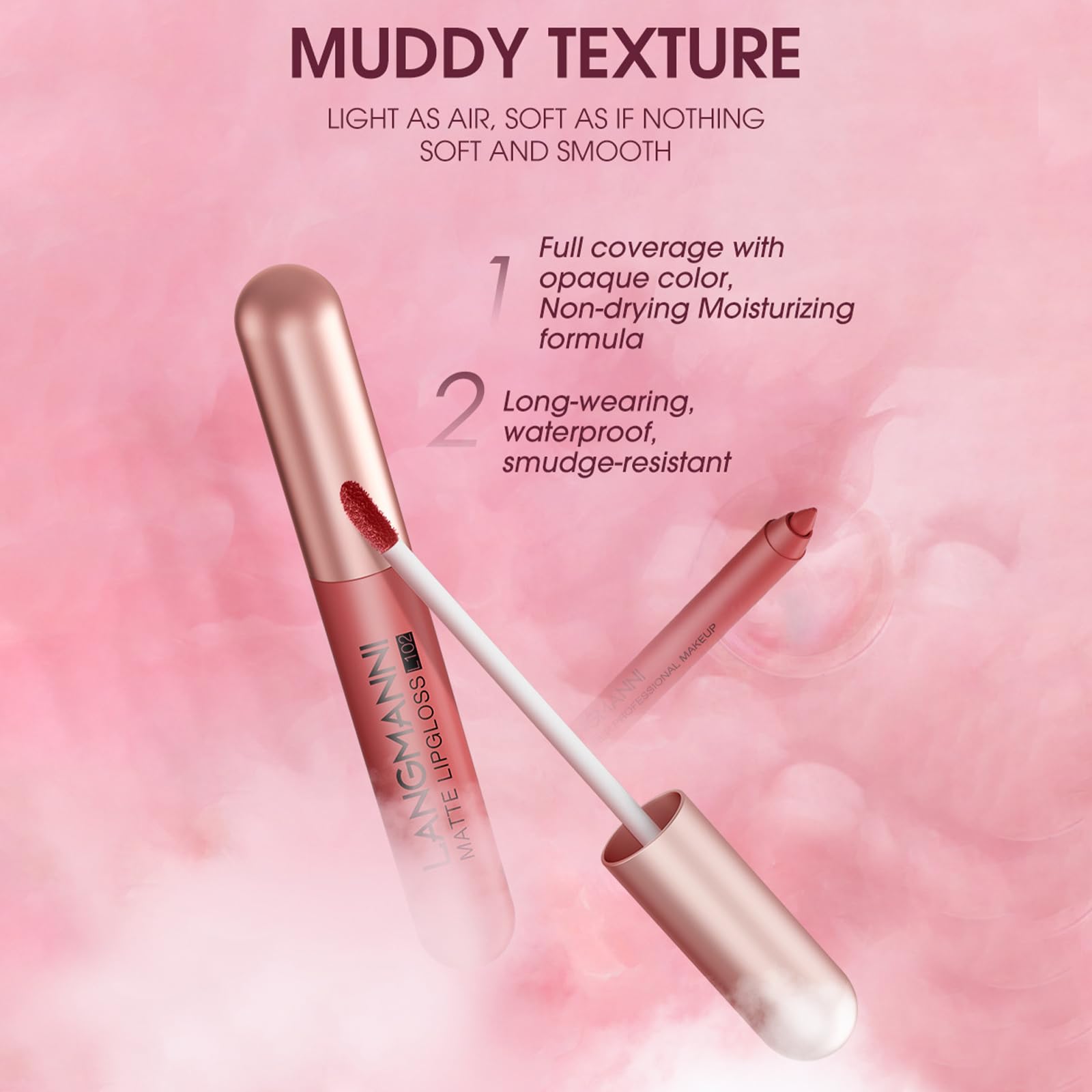 Conjunto de 12 pecas de brilho de lábios mate aveludado, Perfilador Labios Permanente, Impermeable delineadores de labios para mujeres, Juego De lip Liner Mate Para Deslizamiento Fácil