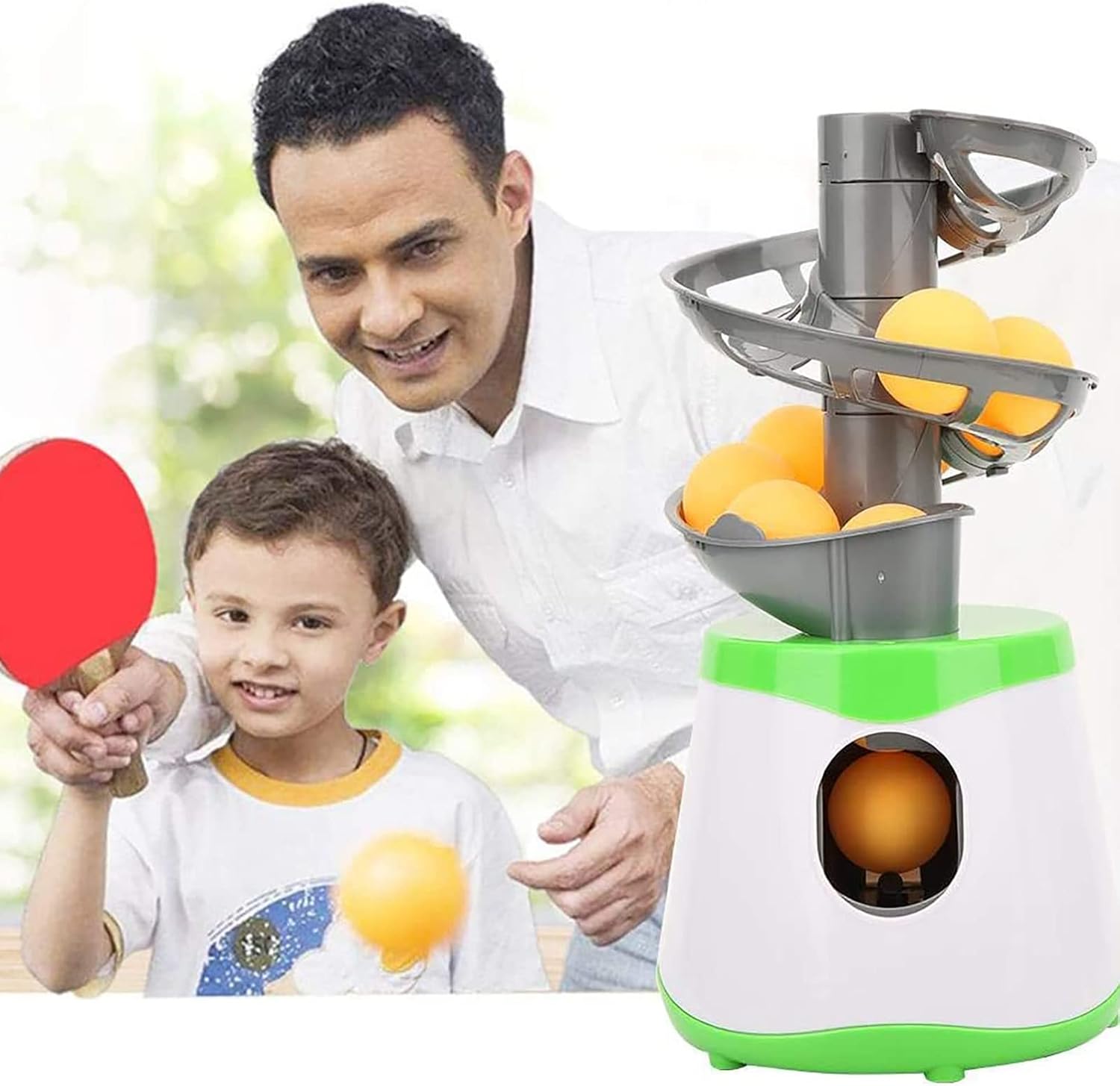 Exerciser Ping Pong Automatic, Ball Machine Table Tennis Serving, Serving Every 4-6 Seconds, The Number of Servings Per Minute is About 15, Easy to Learn, Suitable for All Kinds of People