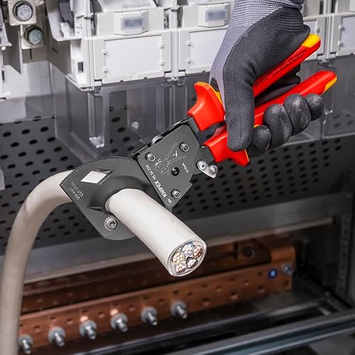 Foto von KNIPEX Kabelschneider mit Ratschenprinzip, 250 mm, VDE, 95 36 250