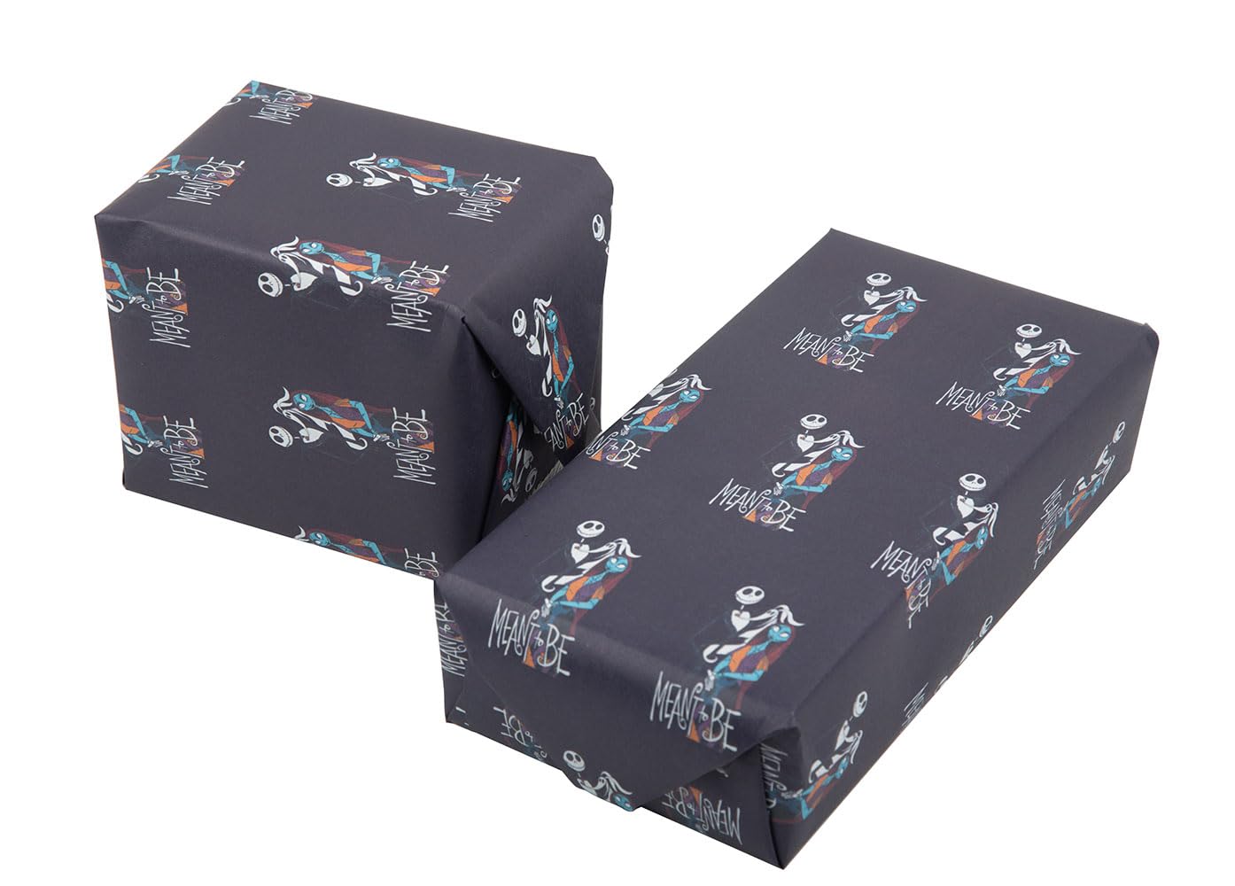 (2 Rolls)10 Sheets Funny Nightmare Before Christmas Holidays Wrapping Paper Roll for Gifts 17”x27.5” Per Sheet?10 Sheets in A Roll Not Folded Sheets?