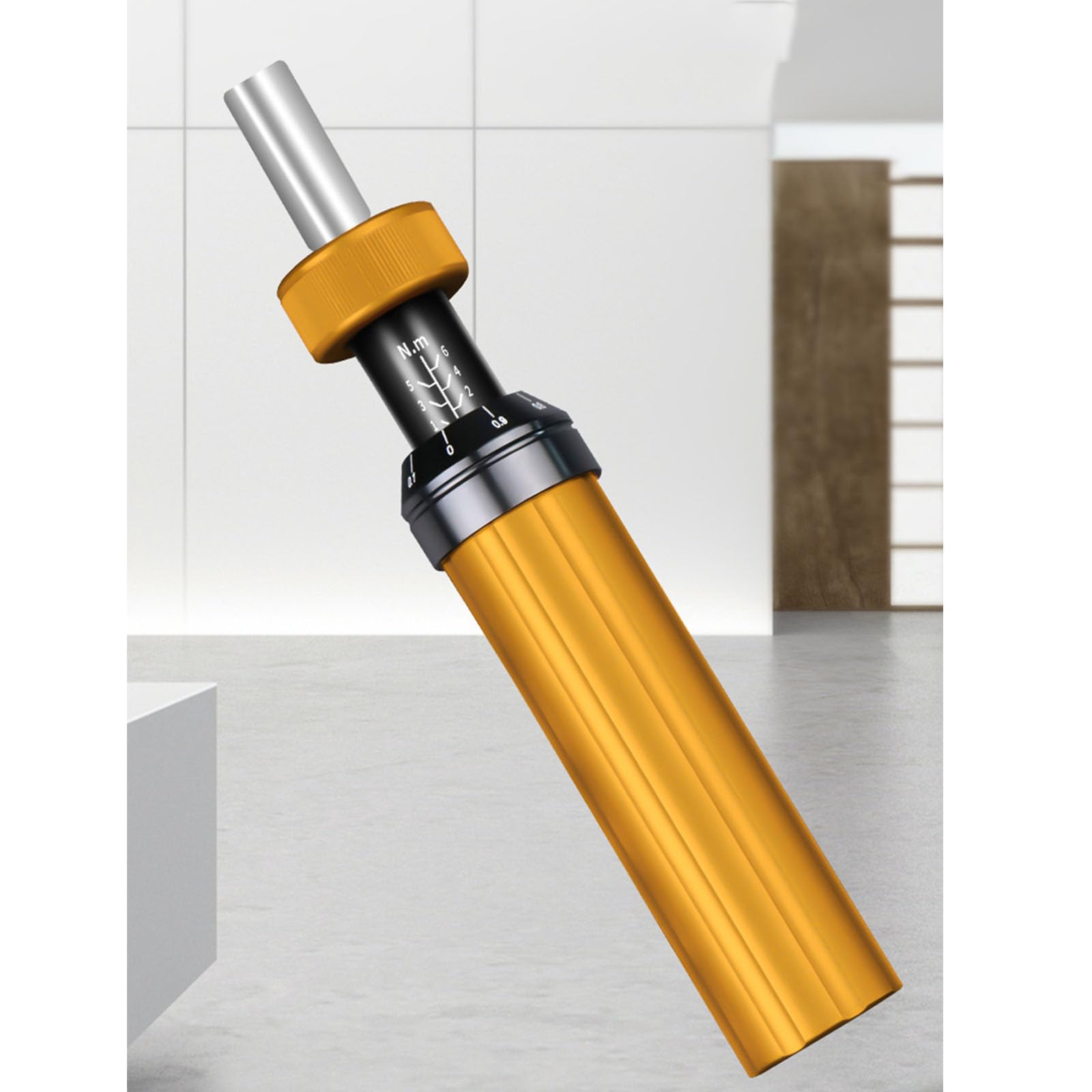 Destornillador de par ajustable multifuncional construido con componentes de cobre y diseño ergonómico antideslizante para fabricar destornilladores de par preestablecidos ajustables