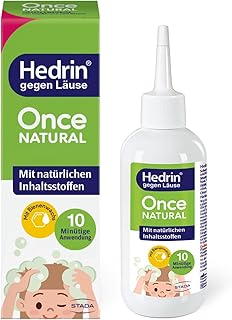HEDRIN Once Natural, Lice Agent with Natural Ingredients for Gentle Treatment of Head Lice, No Pesticides, No Alcohol, No ...