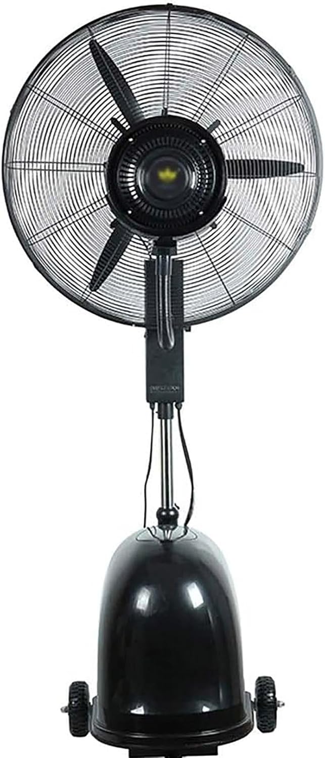 Industrial Misting Fan with Oscillating Cooling Mist Humidifier Height Adjustable 3 Speed Swivel Function Misting Cooling Fan for Home Office and Restaurant,65 CM