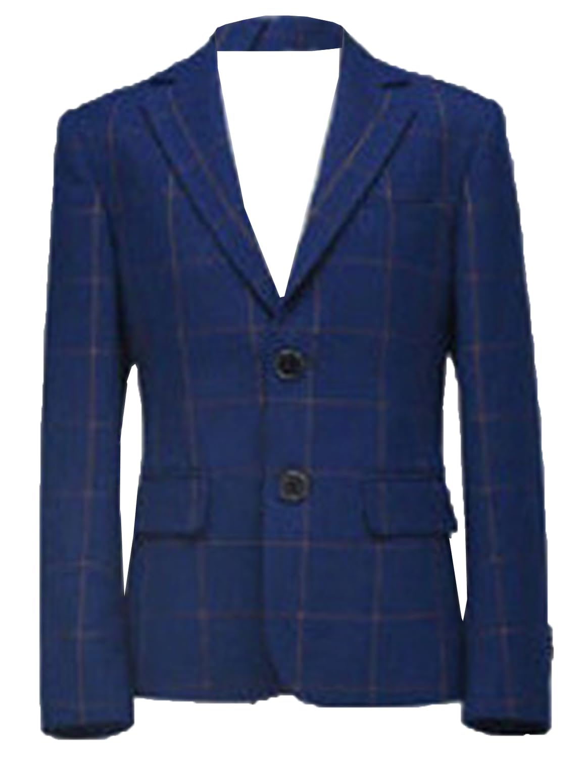 Ragazzi Giacca a Quadri con Risvolto a Due Bottoni Cappotto Formale Matrimonio Blazer Casual da Smoking