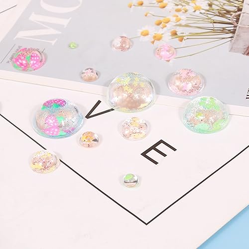 Miniatura 4 de DD-life 2 moldes de silicona de gemas cabujón, molde de silicona redondo transparente para hacer aretes, joyería, proyectos de manualidades