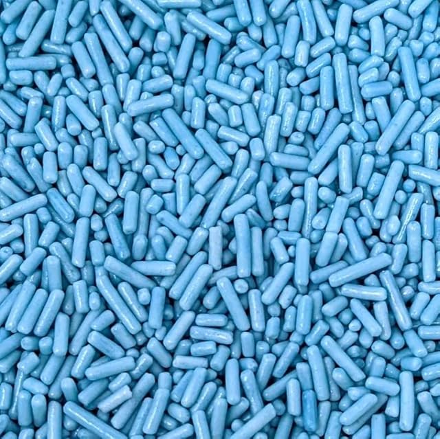 Blue Sugar Strands Sprinkles - 35g of Blue Cake Toppers or Cupcake Decorations Sprinkles Vermicelli