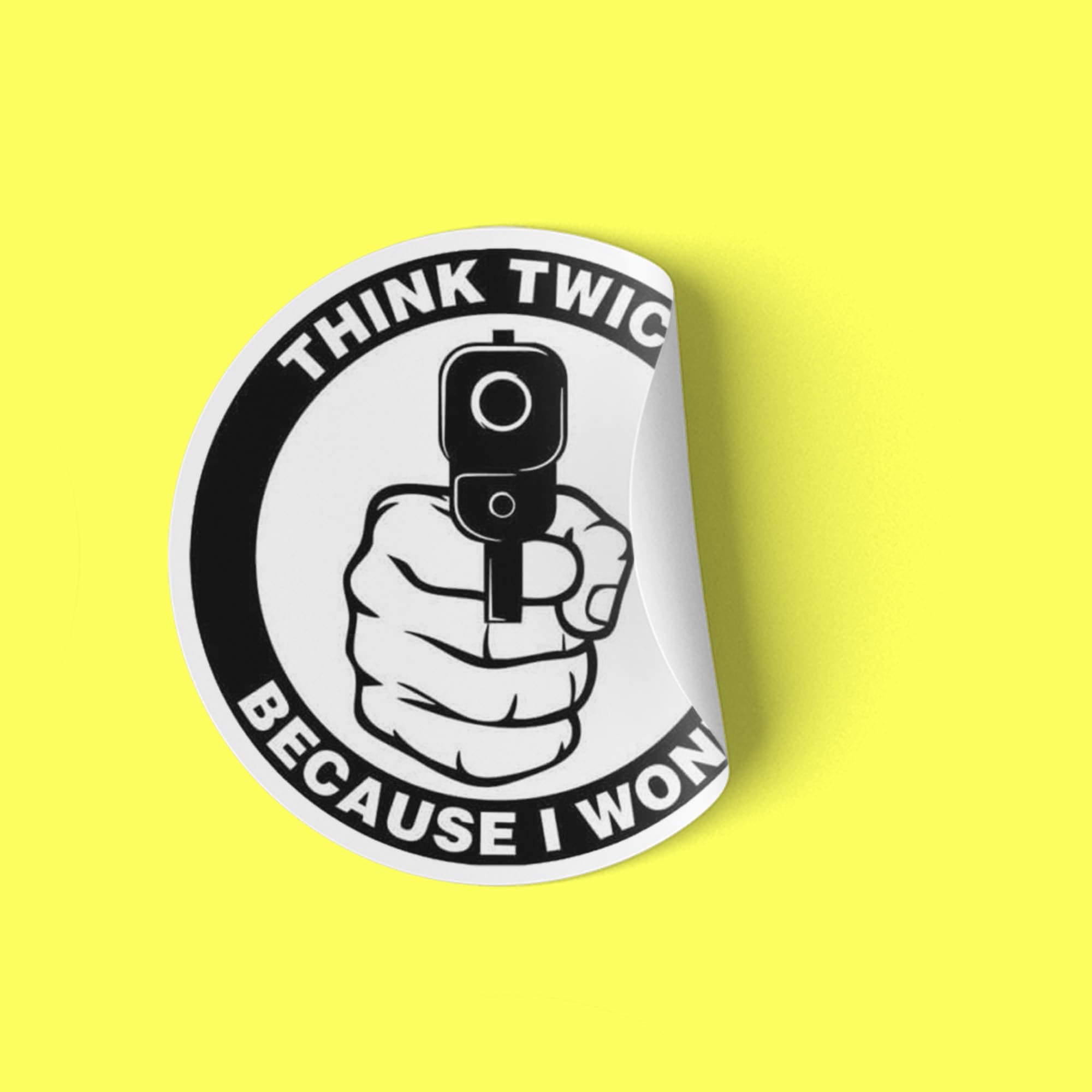 Think Twice Handwritten Phrase With Worker In Helmet 2248196 Vector Art At Vecte - Foto 8