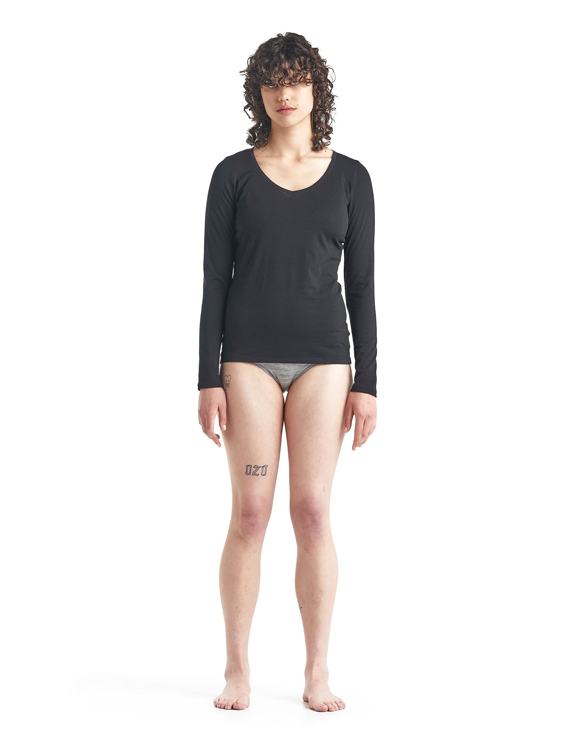 Icebreaker Siren Top Sportivo a Manica Lunga da Donna - Intimo Termico in Lana Merino per Escursioni, Sport Invernali