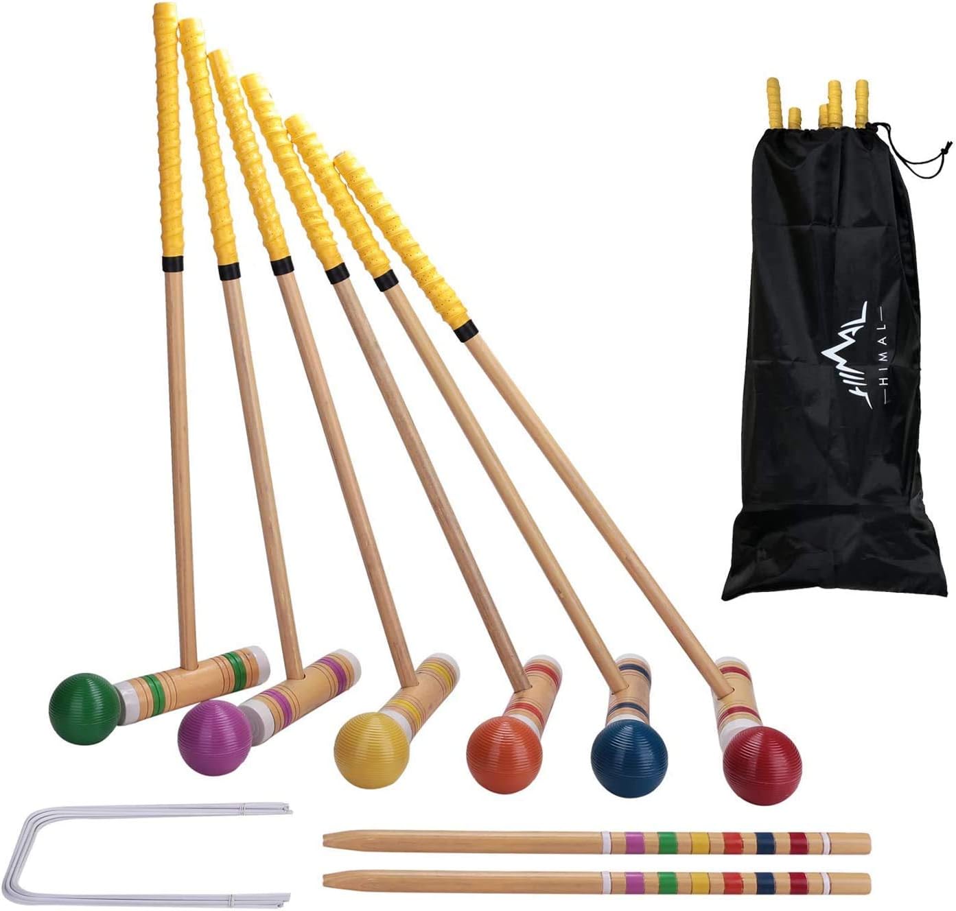 Himal Premium Wooden Six Player Croquet Set