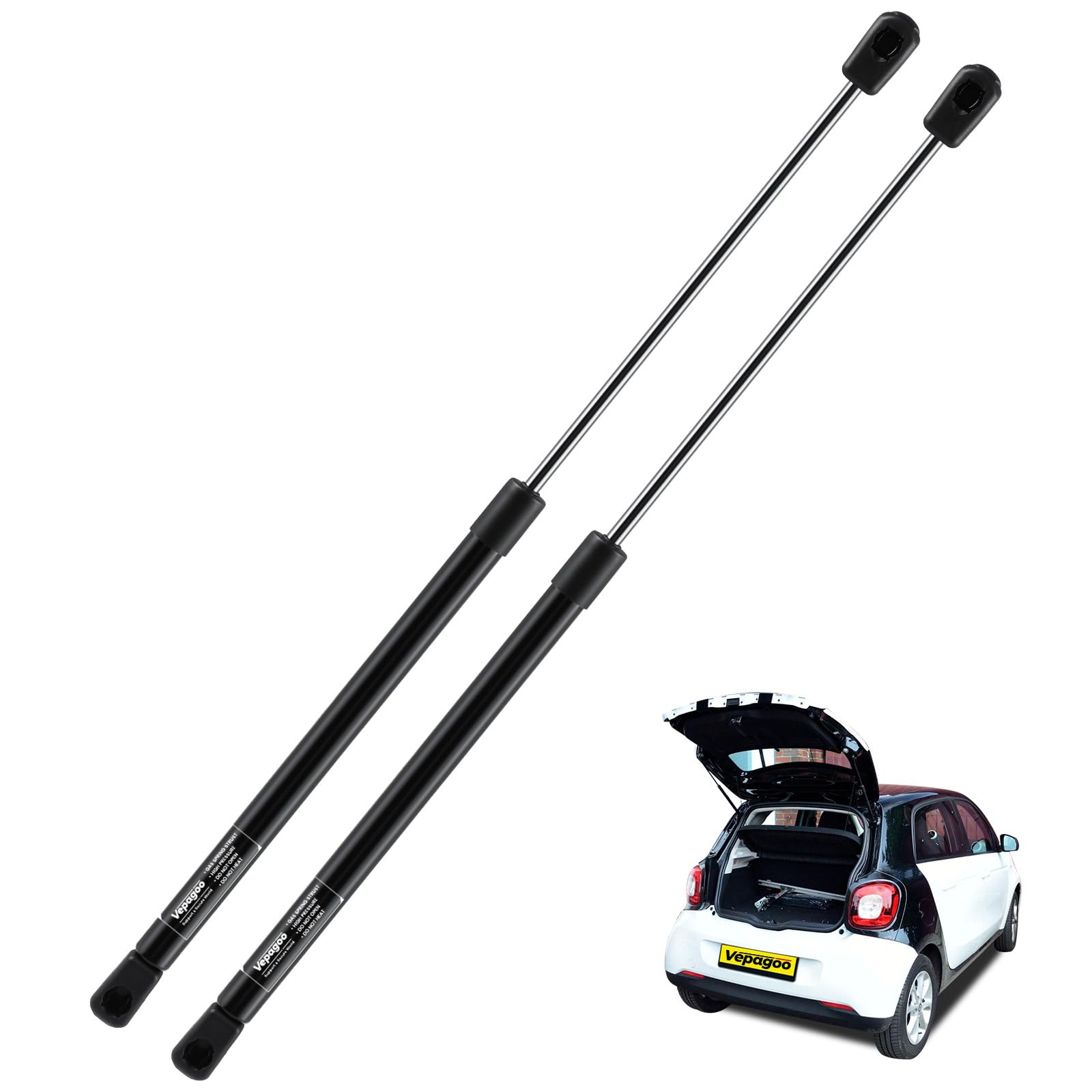 Vepagoo Heckklappendämpfer Gasdruckfedern für Fortwo 453 Coupe 2014-2024 kofferraum dämpferr OEM-Teilenummer: #908463, Original- Kofferraum– 2 Stück