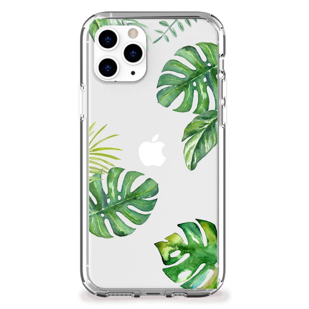 Monstera Foliage Leaves iPhone Case Clear TPU for 6, 7, 8, Plus, X, XR, X Max, 11, 11 Pro, 11 Pro Max, SE, 12 Mini, 12, 12 Pro, 12 Pro Max, 13 Mini, 13, 13 Pro, 13 Pro Max