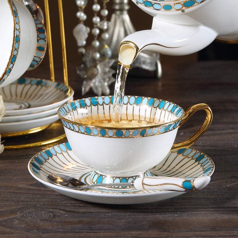 Ceramic Cup Set European Style Small Coffee Cup and Saucer High