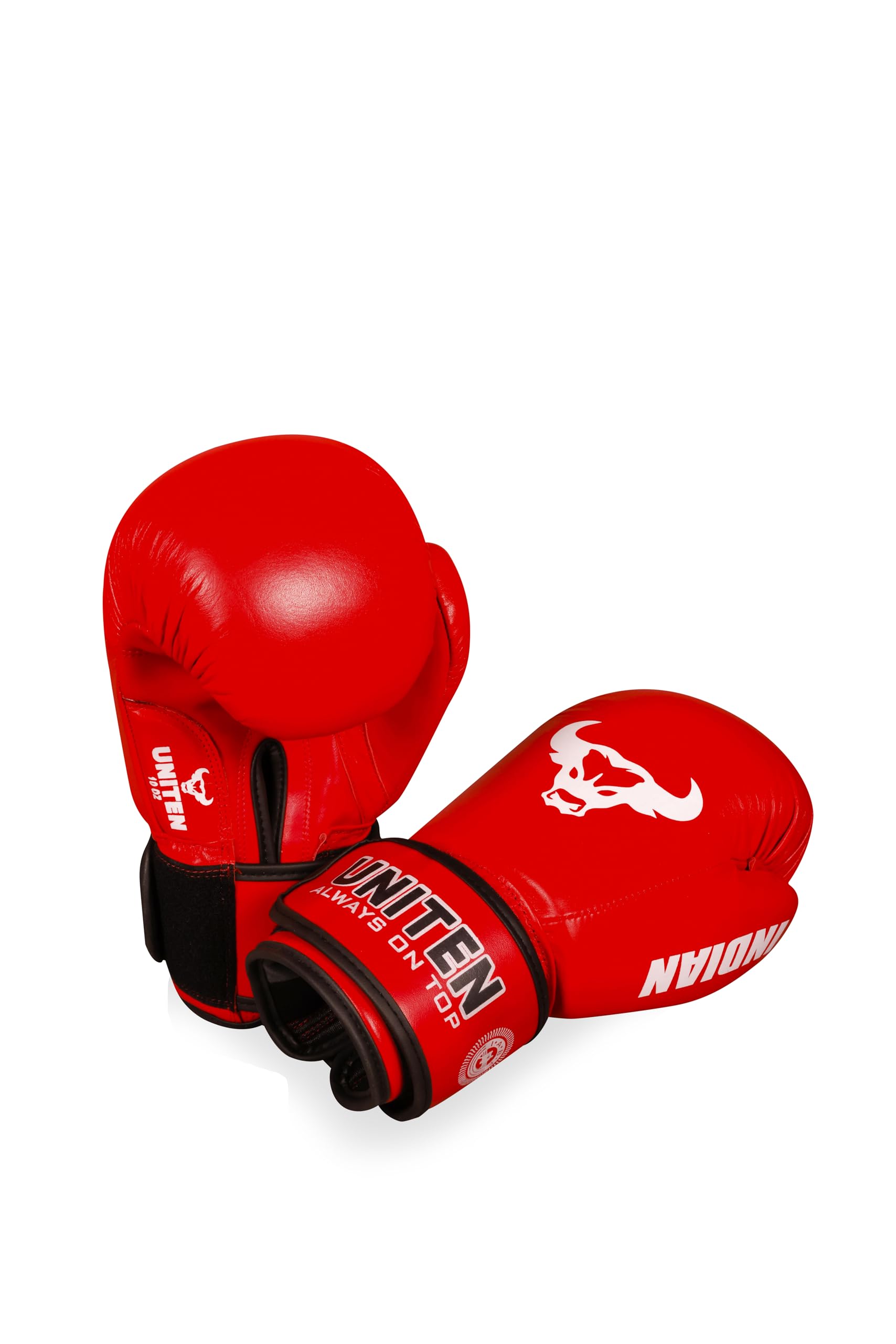 UNITEN Indian Amateur Boxing Gloves | Leather Gloves | Unisex Boxing Gloves (Red, 12 OZ)-picture-20