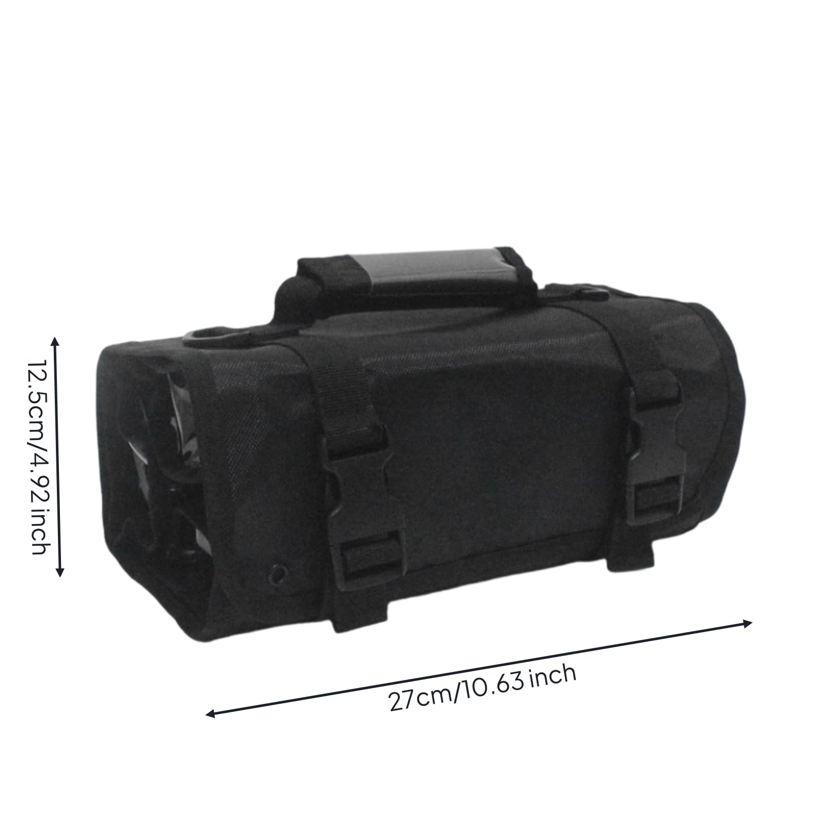 Trousse Maquillage Enroulable Étanche Trousse Maquillage avec Compartiments Transparents Facile à Nettoyer pour Maquilleurs