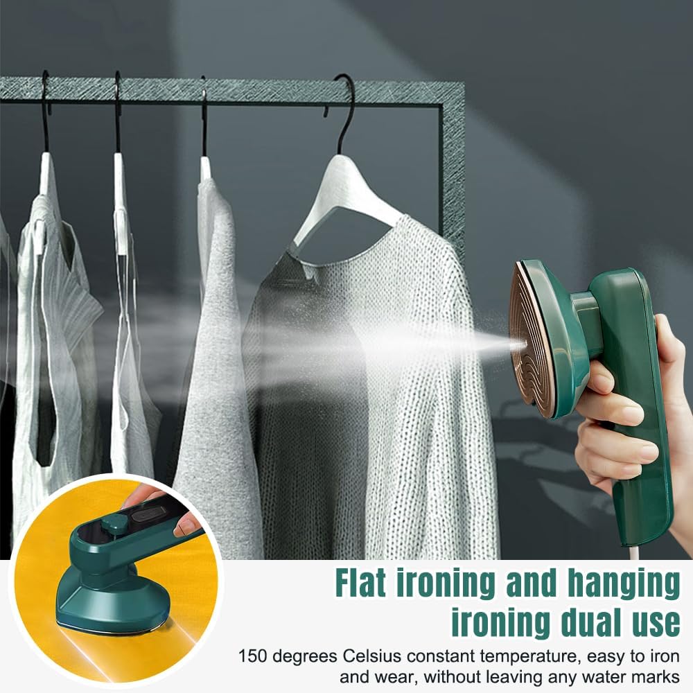 Mini Bügeleisen Für Unterwegs - 2-in-1 Dampfbügler Mit Herz-Design