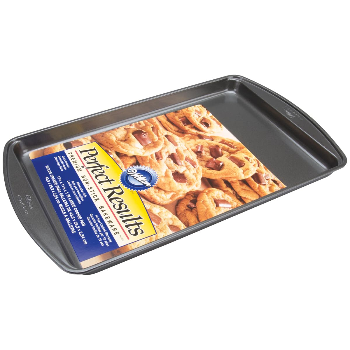 WiltonPerfect Results Premium Non-Stick Bakeware Large Cookie Sheet, 17.25 x 11.5-Inch