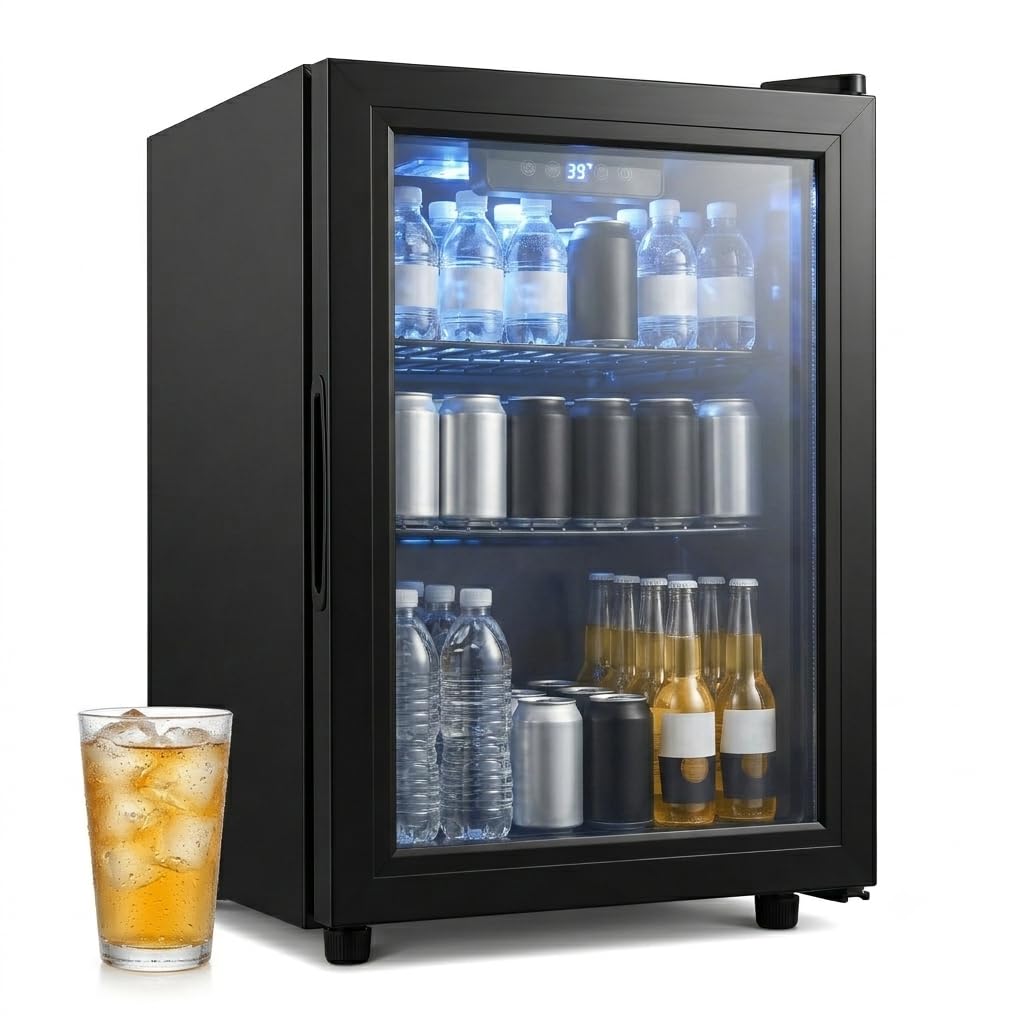 Clickoods 1.8 Beverage Refrigerator 1.8 cu ft Wine Cooler