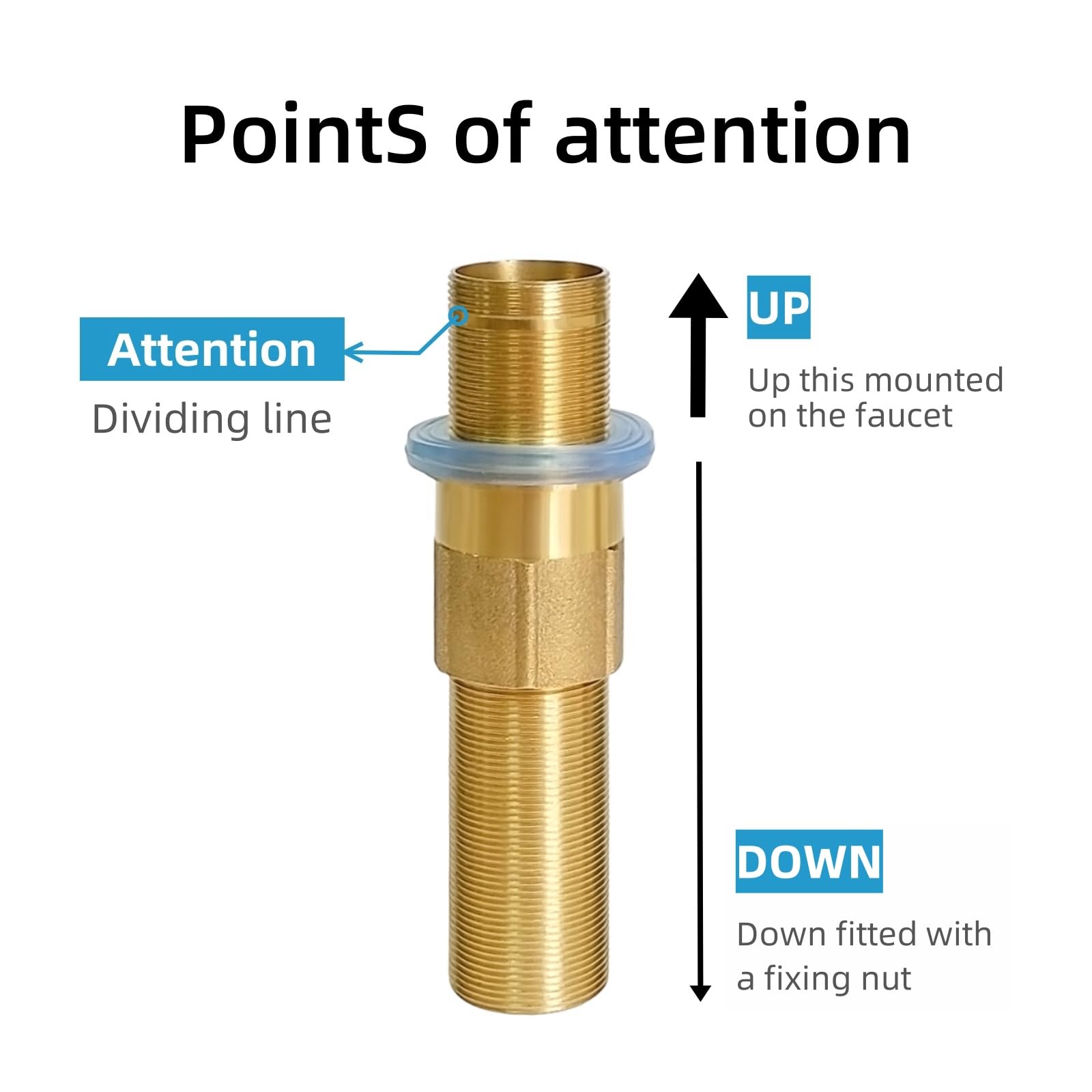 1/8 "1/4" 3/8 "1/2" Filettatura Maschio A Femmina Ottone - Foto 14