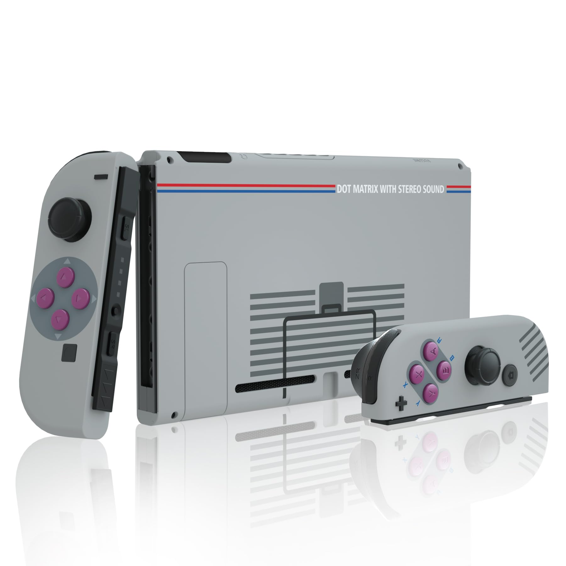 eXtremeRate Soft Touch Grip Back Plate for Nintendo Switch Console