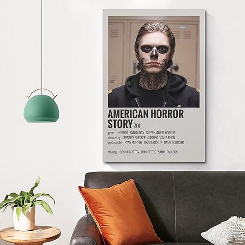 Miniatura 4 de Póster de historia de terror americano AHS, póster de película de terror AHS, pintura decorativa, lienzo, arte de pared, póster de sala de estar,