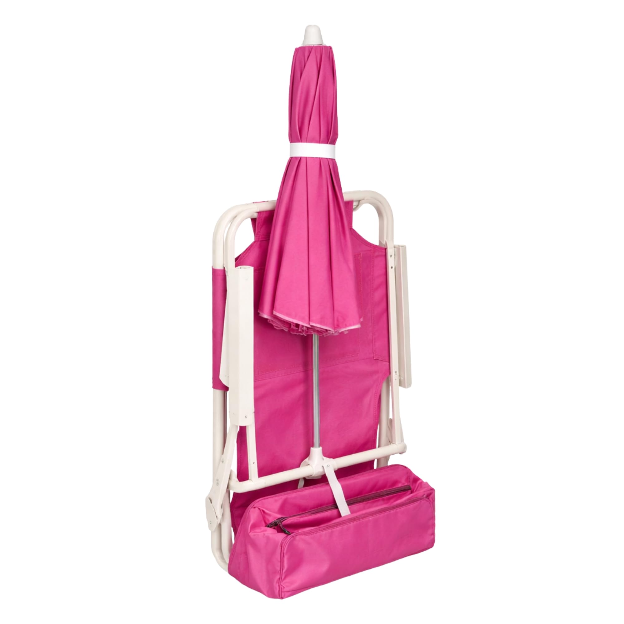 Sedia con OMBRELLINO Bimbi Fucsia 37x40x47cm Struttura in Acciaio