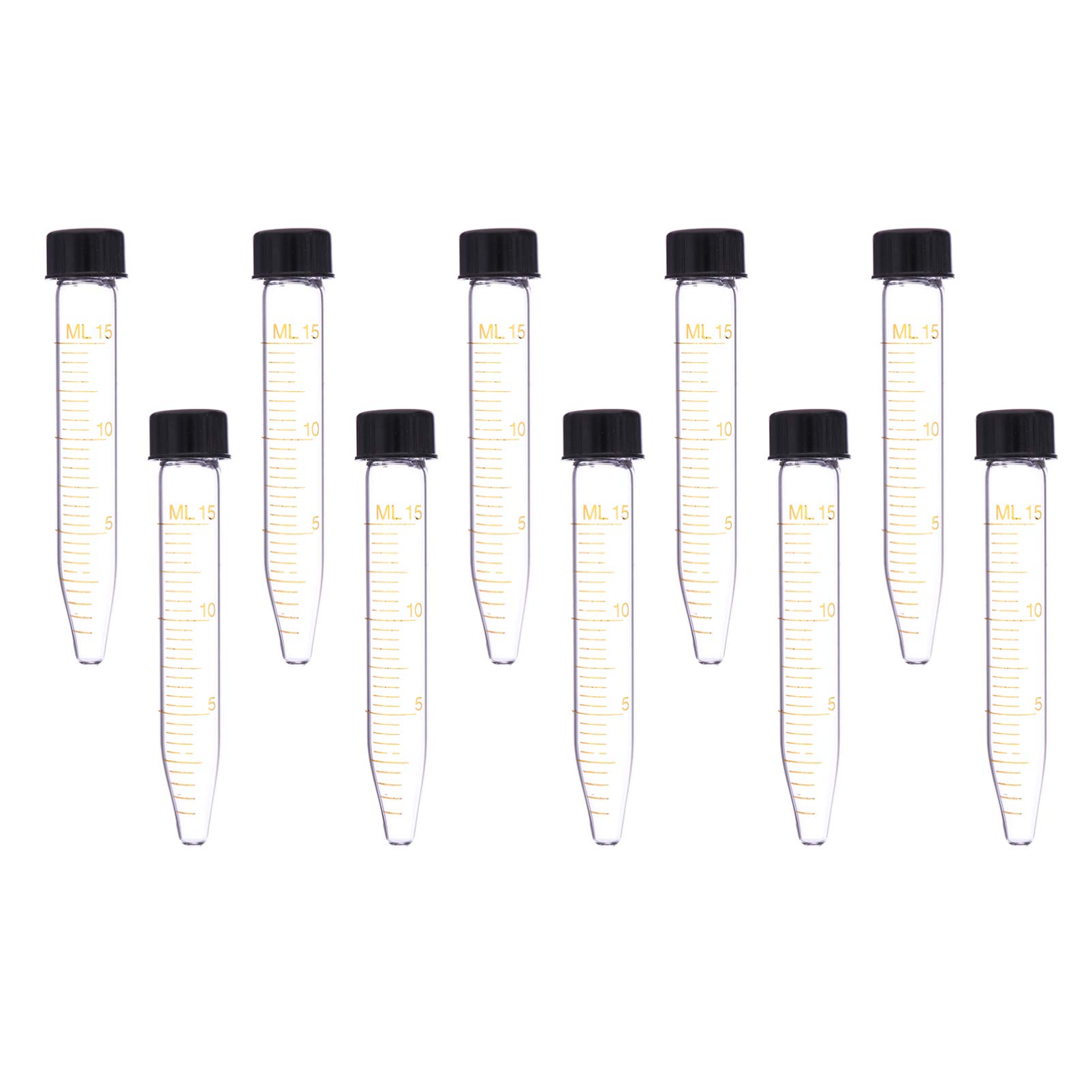 Buy ULTECHNOVO Small Bottles Small Bottles 10pcs 15ml Conical Centrifuge Tube Falcon Tubes With