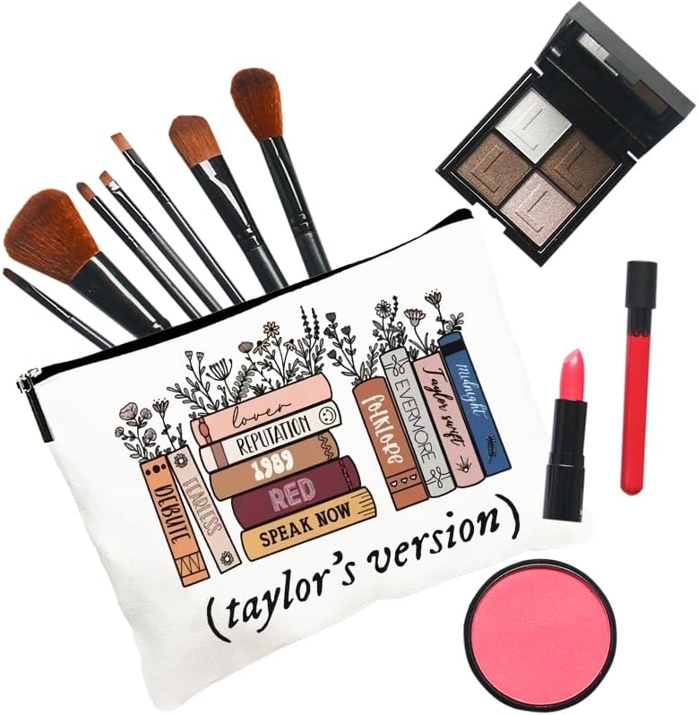 Miniatura 5 de Cengriella Taylor - Bolsa de maquillaje para fanáticos del cantante, bolsa de cosméticos para viajes, neceser para amantes de la música, regalo