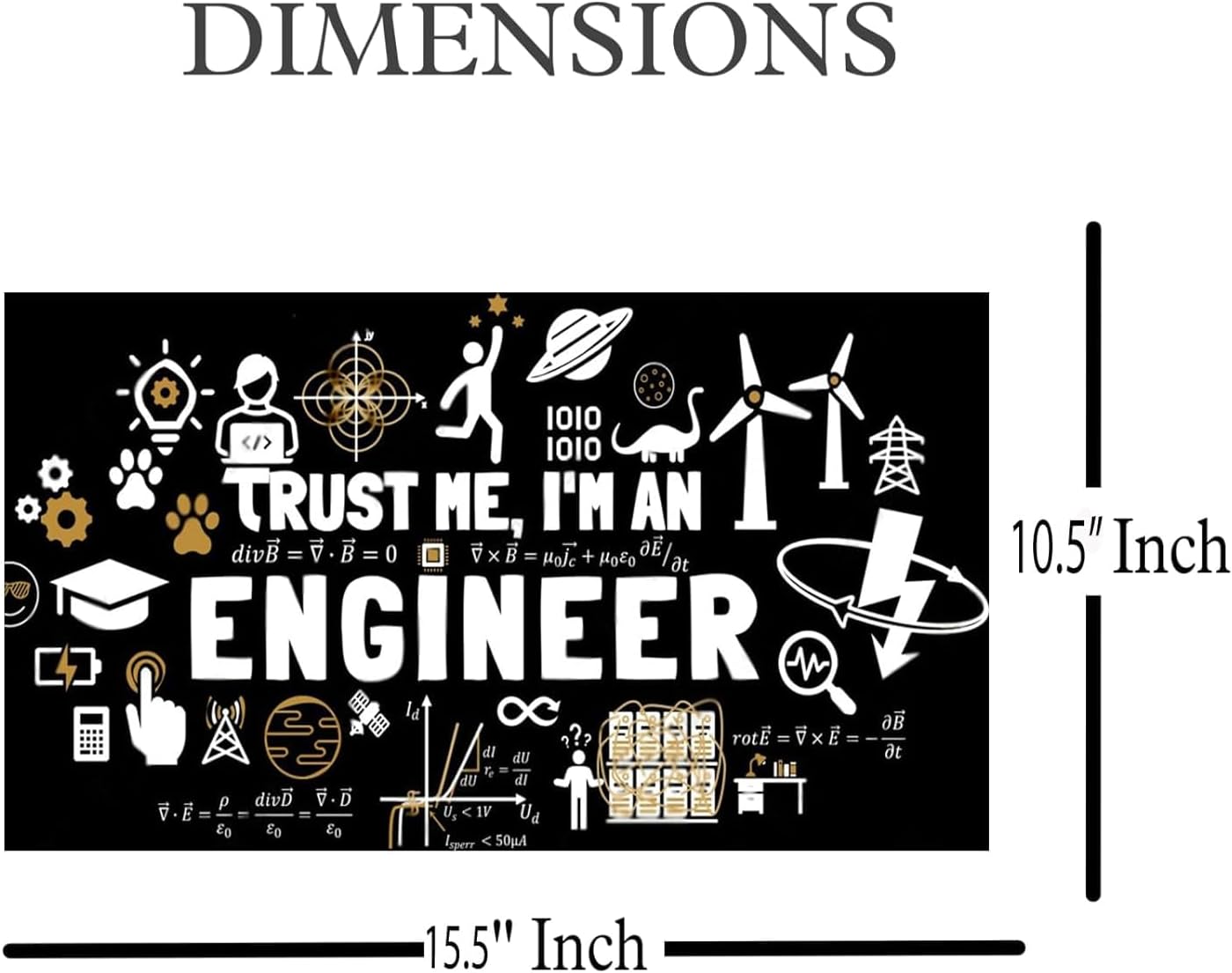 Laptop Skin Stickers Bubble-Free HD Quality Sticker for Laptops Upto 15.6" Compatible with Apple/Dell/HP/Lenovo/Acer/Asus/Sony (Dustproof|Waterproof|Scratchproof|Reusable) - ENGINEER5