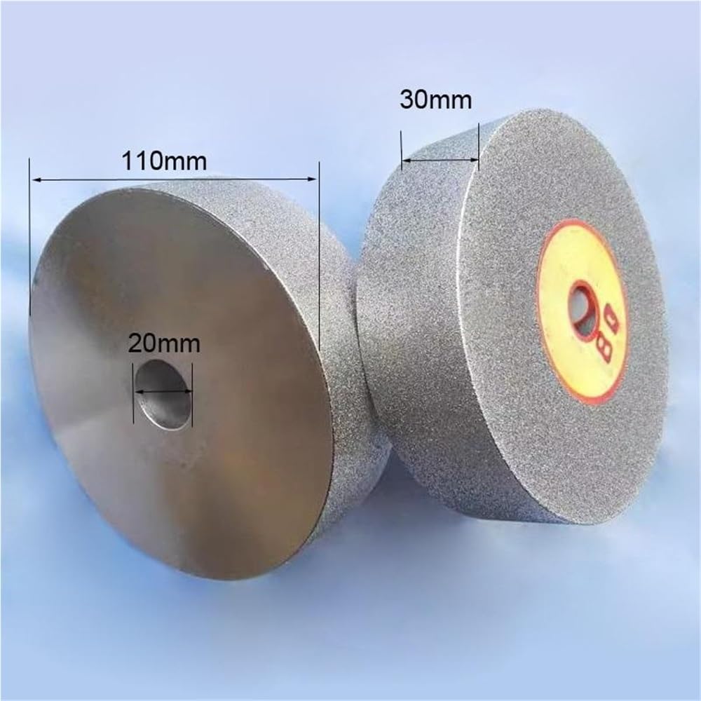 110x30x20mm Double Sides Diamond Parallel Grinding Wheel, Electroplated Grinding Polishing Wheel for Jade Agate Tungsten Steel(180)