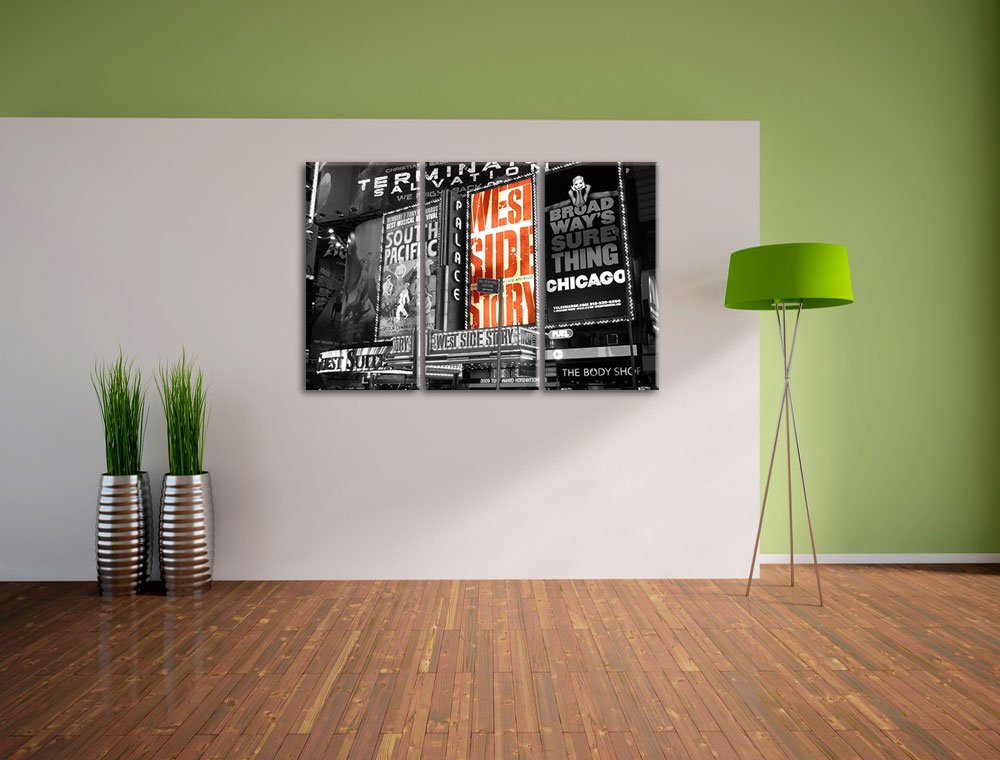 Pixxprint Programma della Famosa Broadway Stampa su Tela 3 Parti Artistica murale