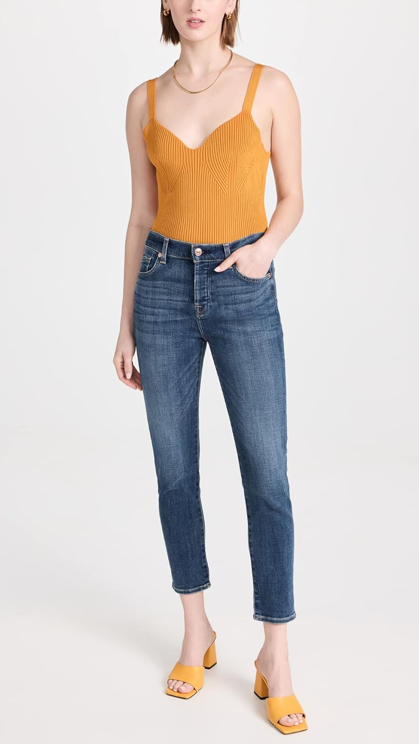 7 For All Mankind Women's Josefina Slim Boyfriend Jeans, Broken Twill Vanity, Blue, 24 - Image 5