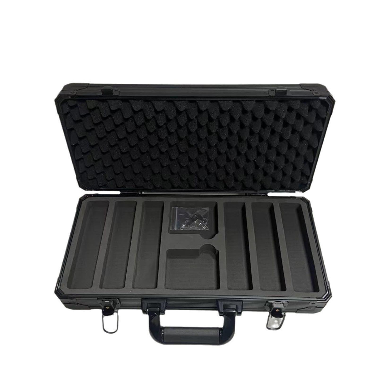 Mallette Jetons Boîte Aluminium Alliage Rangement Carte Jeu avec EVA Amortissant et Organisation Rigoureuse Adaptée Aux Déplacements Bureau Détente Ma, Capacité de 300 Puces