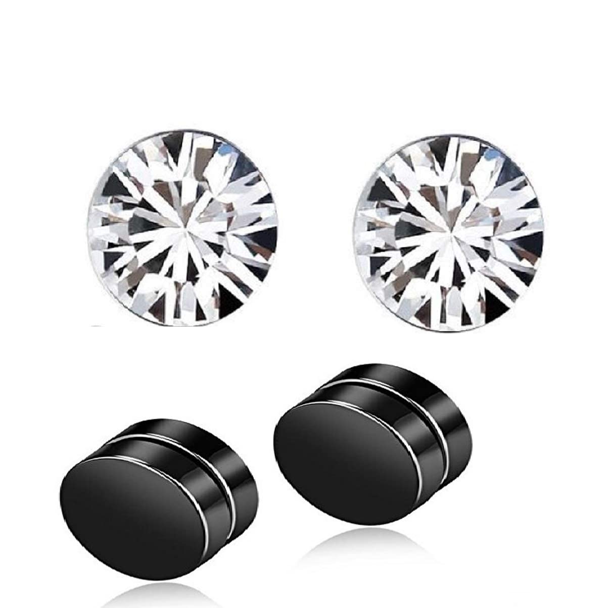 PDY FASHION COMBO PACK OF 2 Magnetic Stainless Steel Small Magnetic Non-Piercing Stud Earrings For Men & Boys (B0BNLFV5V8) Amazon Price History, Amazon Price Tracker