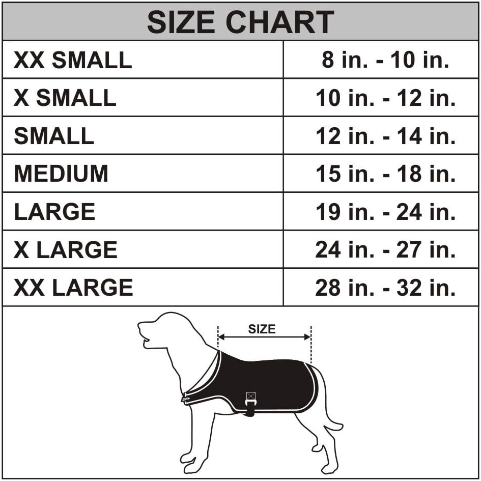 HILASON Waterproof Dog Winter Jacket Coat 600D 200GSM Heavy Duty Turnout Blanket – Warm Fleece-Lined Coat for Cold Weather for Small Medium Large Dogs