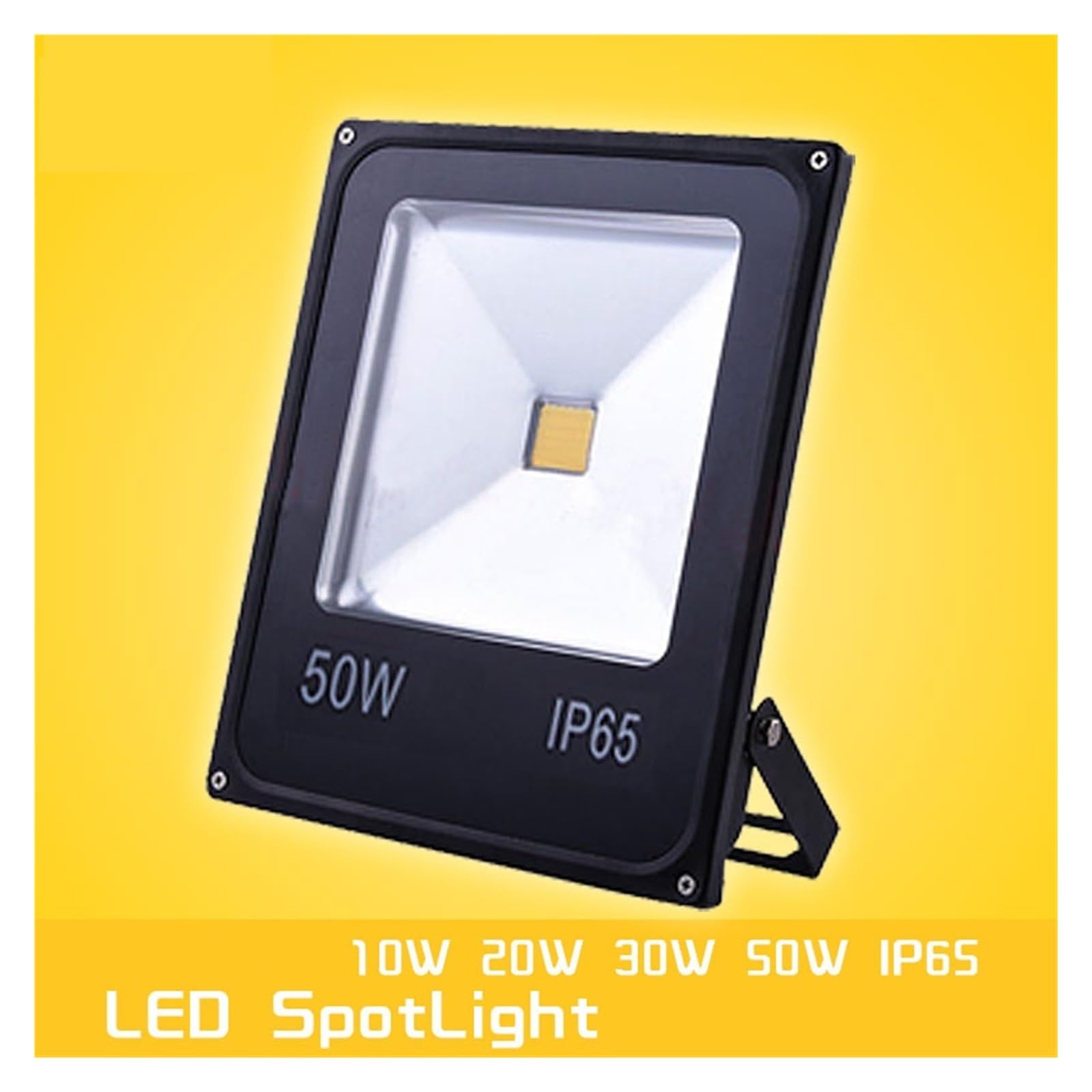 Zewnętrzne światło powodziowe Reflektor LED 30W 50W 100W IP65 Wodoodporny Zewnętrzny Kinkiet Projektory Ogrodowe Zimny/ciepły Biały Oświetlenie miejsca pracy(WarmWhite,10w)