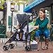 Summer Infant 3Dtote Convenience Stroller – Lightweight Stroller with Extra Storage Basket, Rear Storage Extension, Diaper Hooks, Cup Holders and More - Compact Fold for Storage and On-the-Go