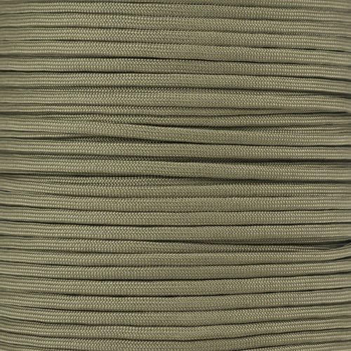 PARACORD PLANET 10 20 25 50 100 Foot Hanks and 250 1000 Foot Spools of Parachute 550 Cord Type III 7 Strand Paracord (Khaki 250 Foot Spool)