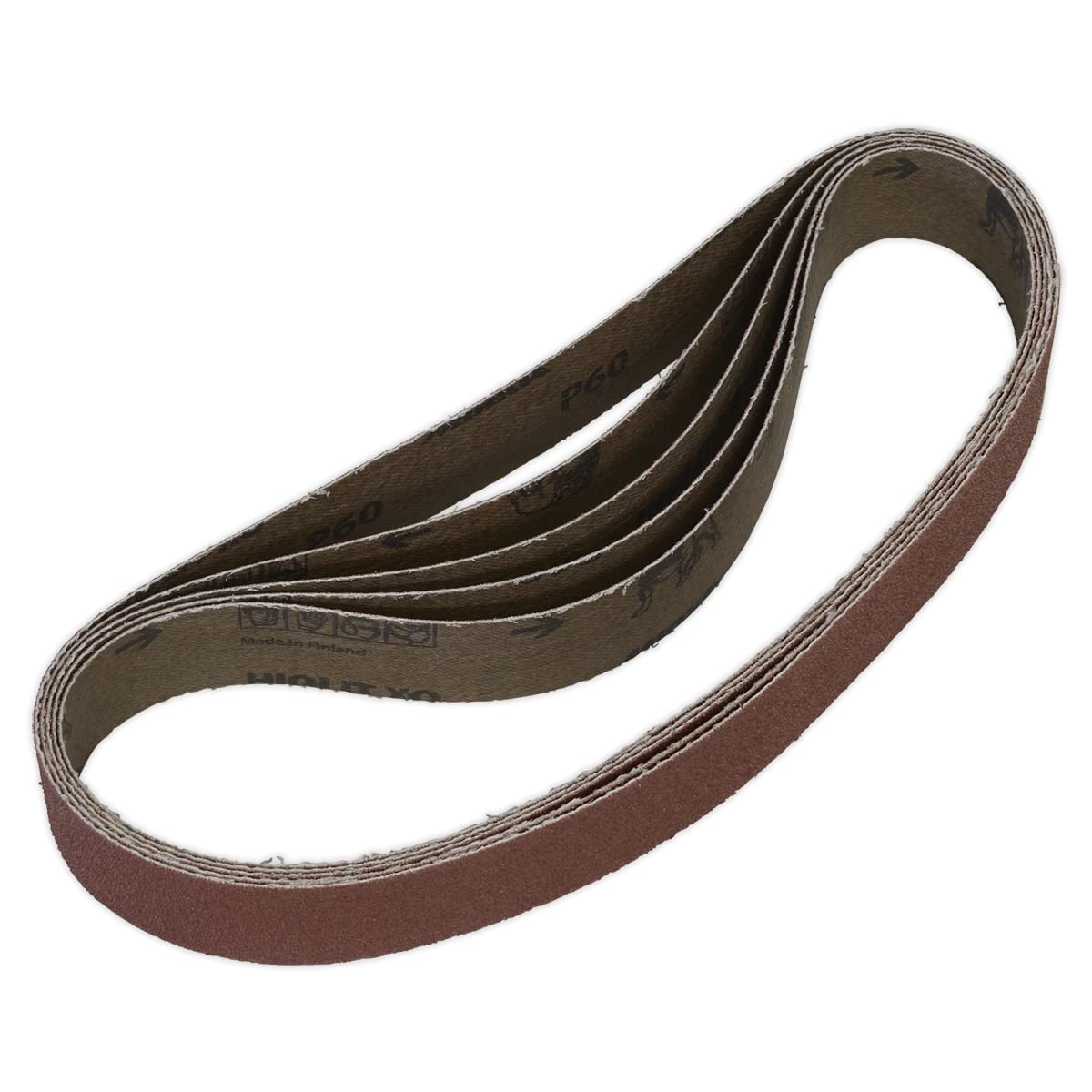 1 - Pack Of 5 Sealey 60 Grit Sanding Belt 30 x 540mm