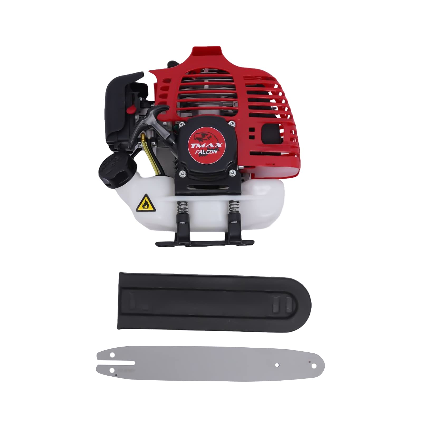 Desbrozadora de gasolina de 52 cc, cortadora de césped de 2 tiempos, 4 en 1 gasolina, cortacésped, motosierra, cortasetos, 1400 W, 6500 rpm