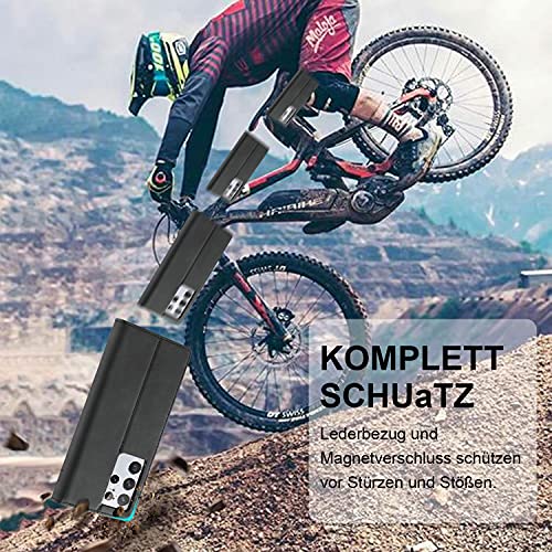Ailicici Handyhülle für Samsung Galaxy S21 Ultra mit Standfunktion und Kartenfach