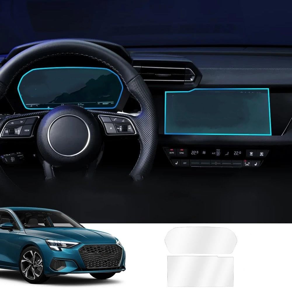 Für A3 8Y 2023 2024 10,25 Zoll GPS-Navigation Dashboard Touch Center Display Gehärtetem Glas Schutzfolie(1 set)