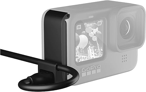 YOLOtek Puerta de paso para GoPro Hero 13, 12, 11, 10, 9 - Acceso conveniente a la alimentación externa con cable USB-C - Accesorios GoPro