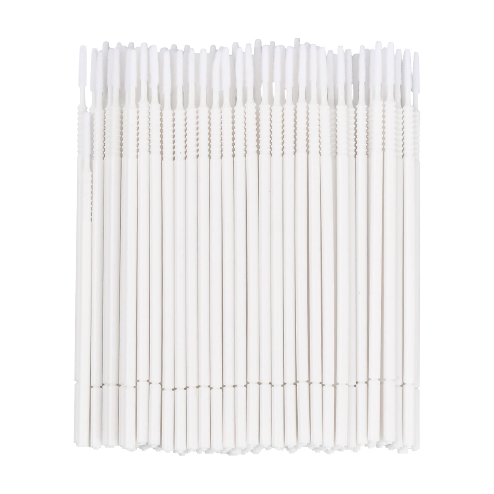 Cepillo de Extensión de Pestañas, Micro Aplicador Mascara, 100 Piezas Herramienta de Injerto (Blanco)