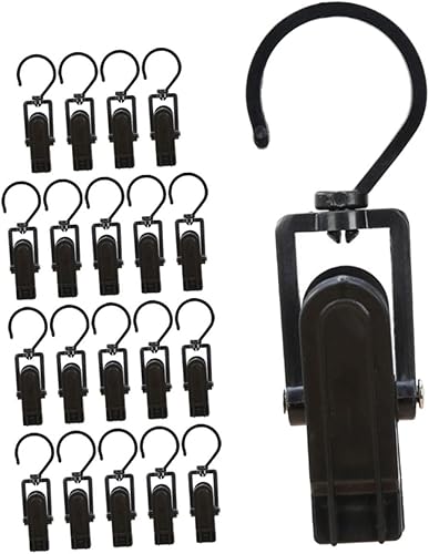 Zerodeko 20 ganchos giratorios para sombreros, ganchos para botas, toallas de playa, ganchos para jeans, clips giratorios para lavandería, clips disponible en Yaxa Venezuela