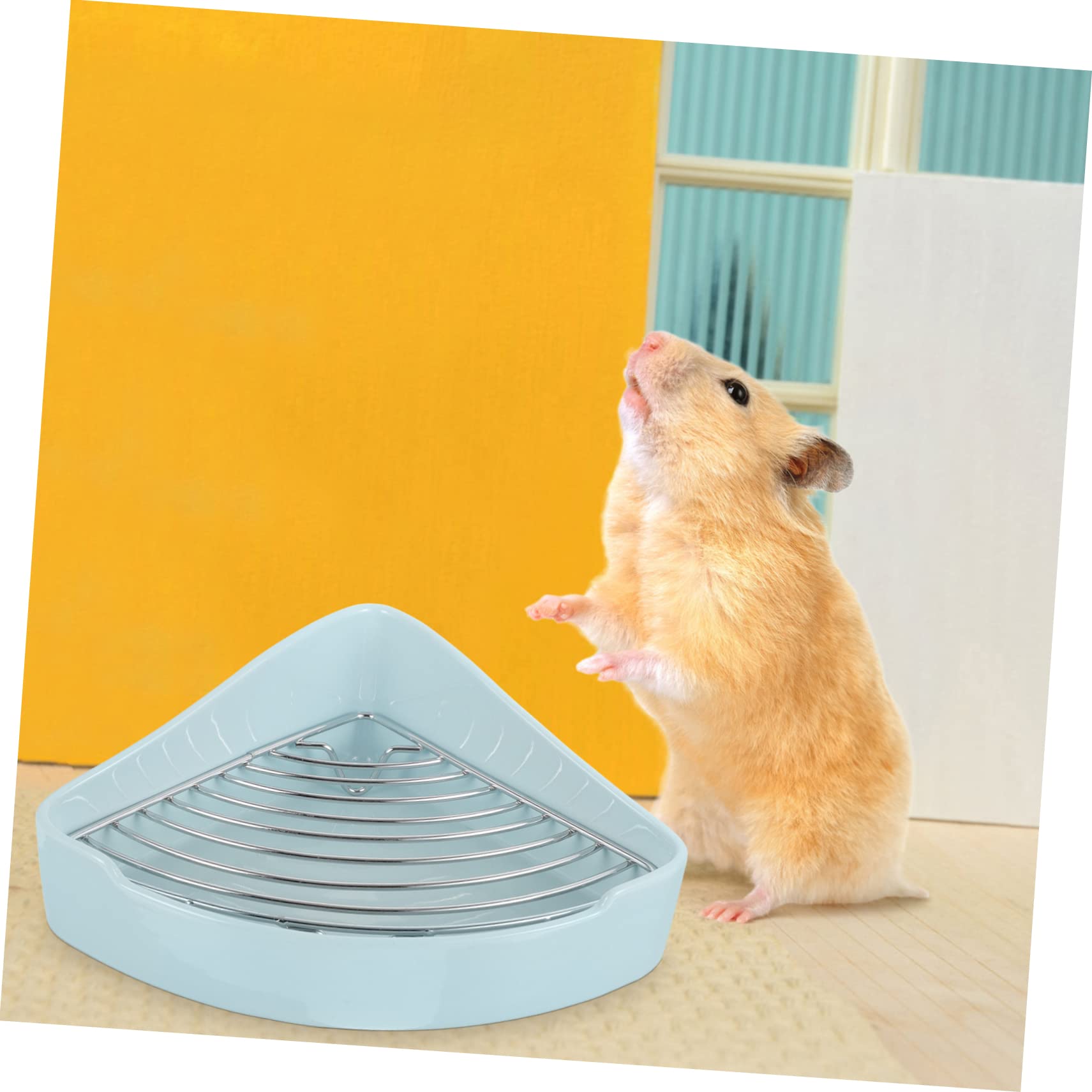 Toilette in Ceramica per Piccoli Animali Domestici Lettiera per Porcellini Dindia Lettiera per Criceti Cassetta Igienica Coniglietto Lettiera per Topi Gerbillo Porcellino D'india