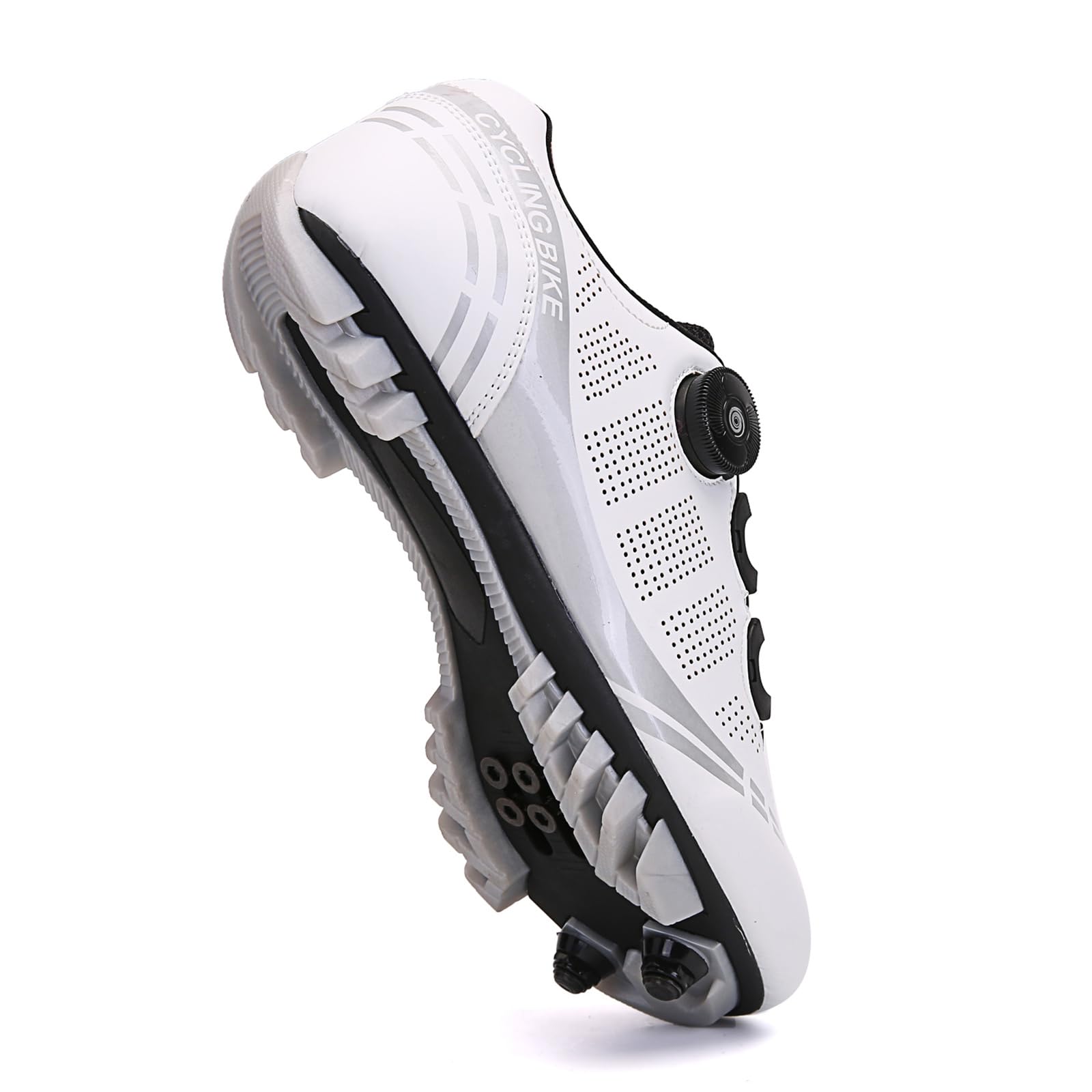 Scarpe da Ciclismo da Uomo in Mountain Bike Compatibile con Shimano SPD 2-Bolts Pedals MTB Scarpe Che corre per Interni ed Esterni